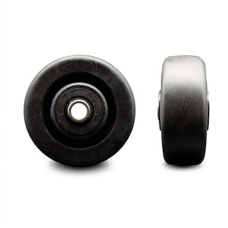 Service Caster SCC - 4" Polyolefin Wheel Only w/Roller Bearing - 1/2" Bore - 450 lbs Capacity SCC-POR420